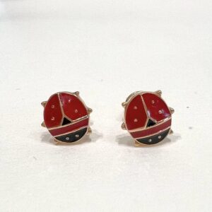Shimmer and Shine: Discover the Chic 18kt Ladybug Studs for Your Elegant Style