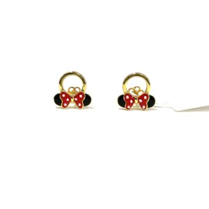Upgrade Your Style with 18kt Mickey Mouse Gold Studs – Shop Now!
