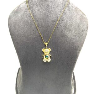 Sparkle and Charm with our 18kt Hallmark Teddy Bear Pendant Chain – Limited Time Offer!