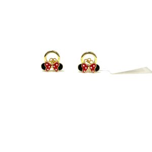 Upgrade Your Style with 18kt Mickey Mouse Gold Studs – Shop Now!