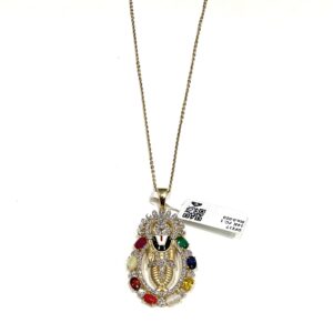 Sparkle and Spirit: Discover the Stunning 14k Tirupati Balaji Diamond Pendant