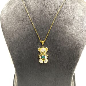Sparkle and Charm with our 18kt Hallmark Teddy Bear Pendant Chain – Limited Time Offer!