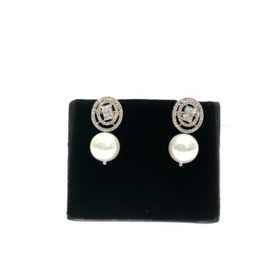 Shine Bright: 14kt Diamond Studs with Hallmark Accent and Lustrous Pearl
